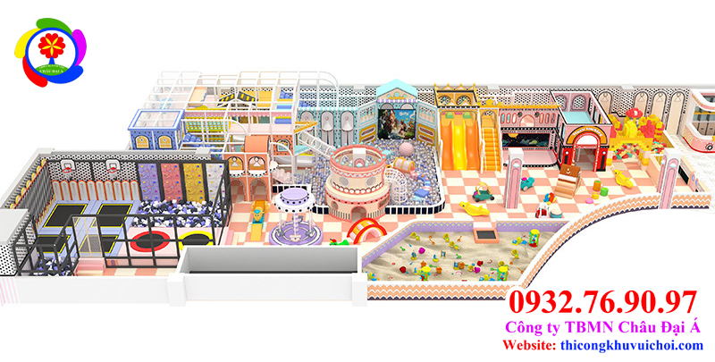 Mẫu khu vui chơi hiện đại cho bé