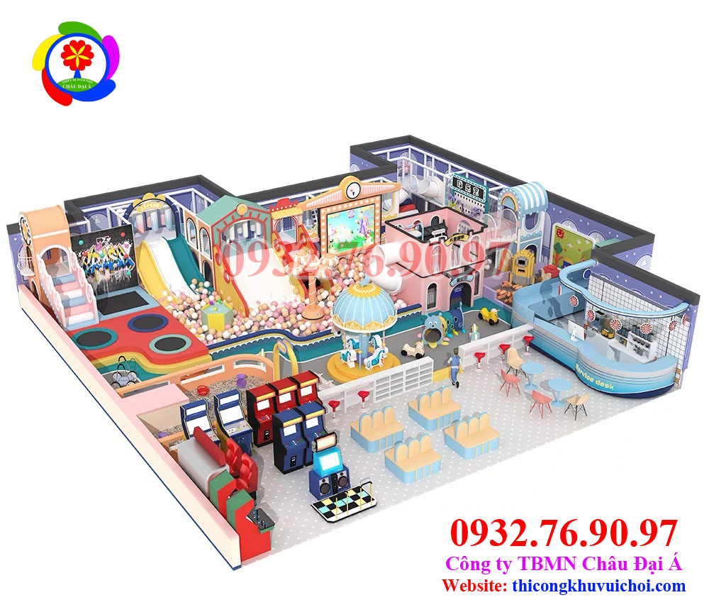 mô hình khu vui chơi hiện đại