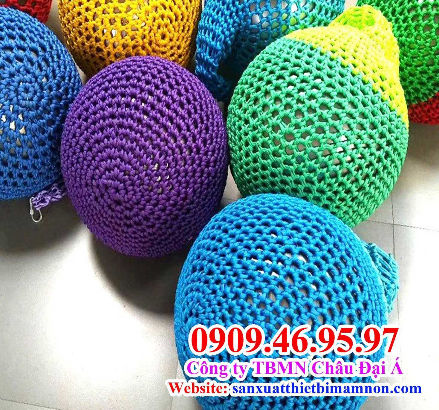 Bóng đu, bóng lưới dùng trong khu vui chơi