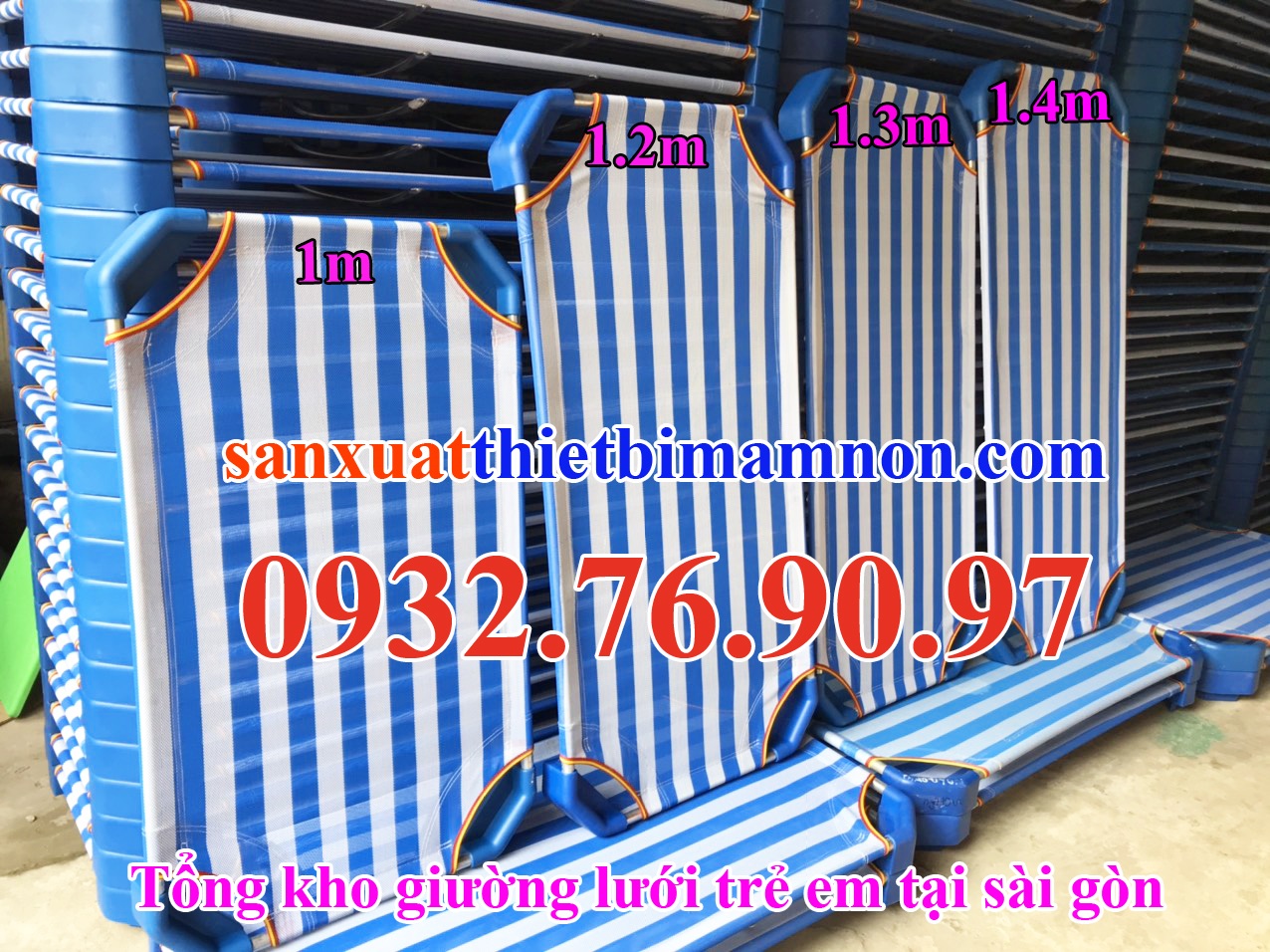 Giường lưới mầm non