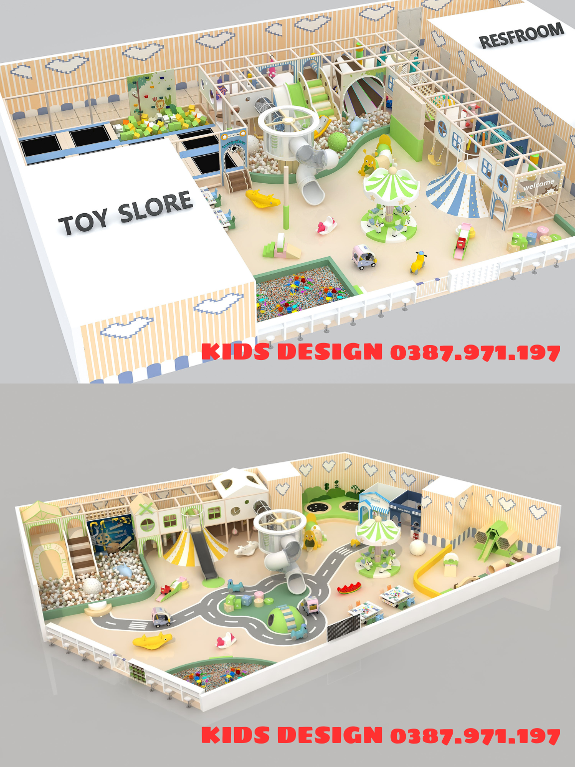 Thiết kế thi công khu vui chơi quận 3, tp Hồ chí minh