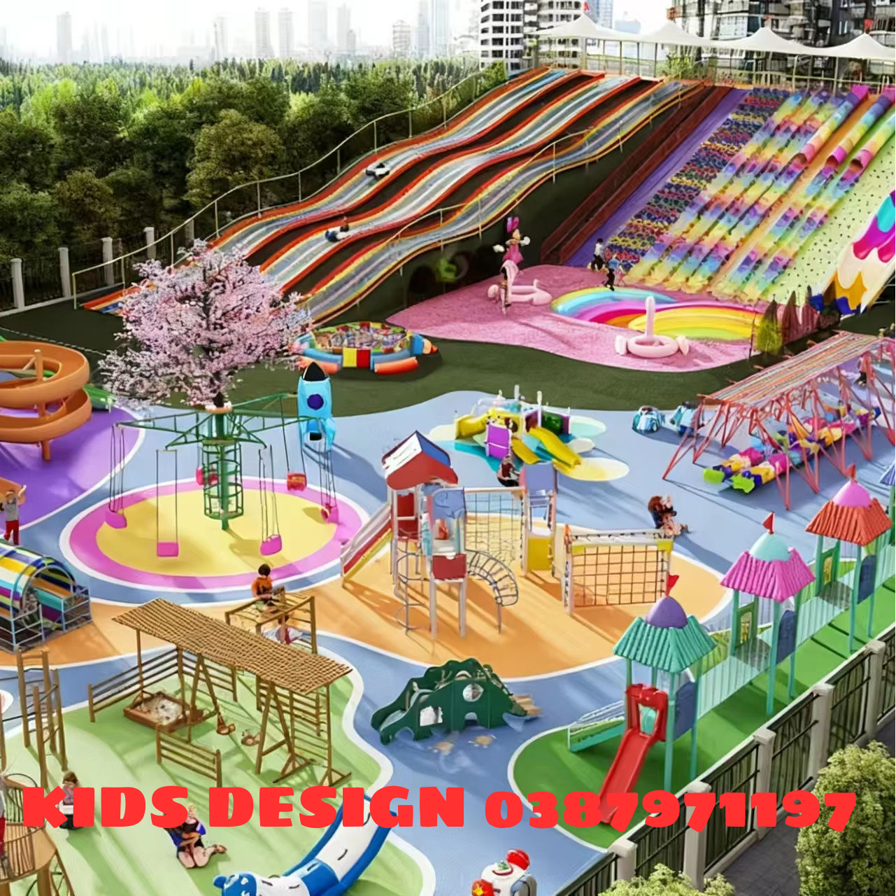 Thiết kế thi công khu vui chơi ngoài trời quận 12 tp Hồ Chí Minh