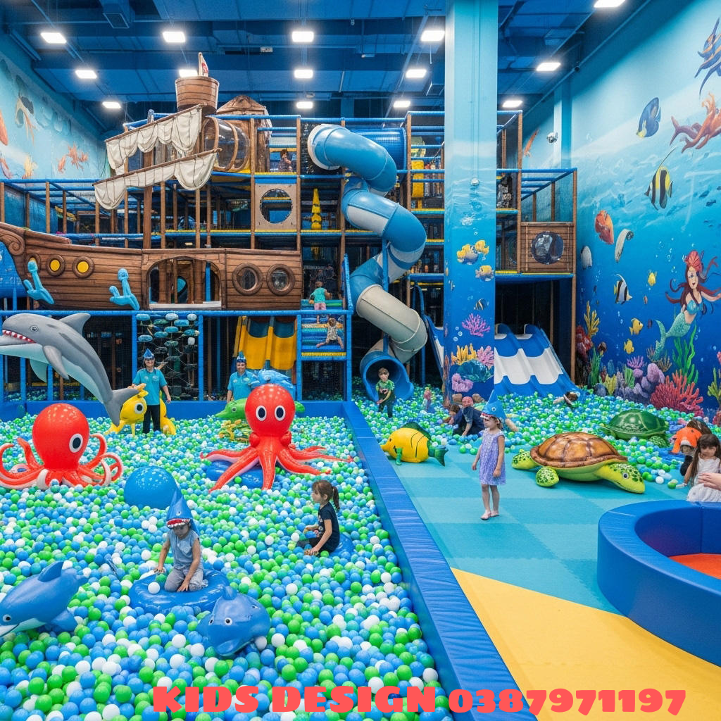 thi công Khu vui chơi chủ đề đại dương tại phú nhuận tphcm 