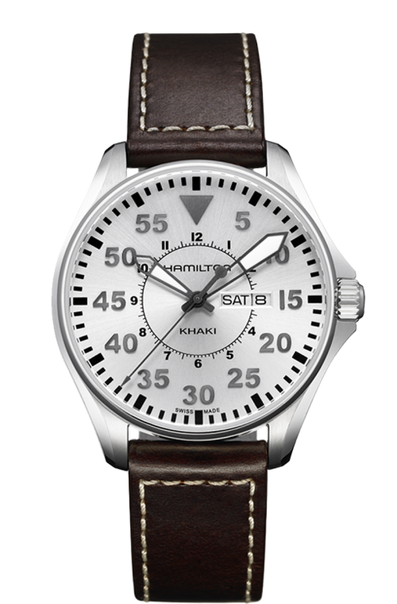 HAMILTON - KHAKI AVIATION PILOT DAY DATE QUARTZ - H64.611.555