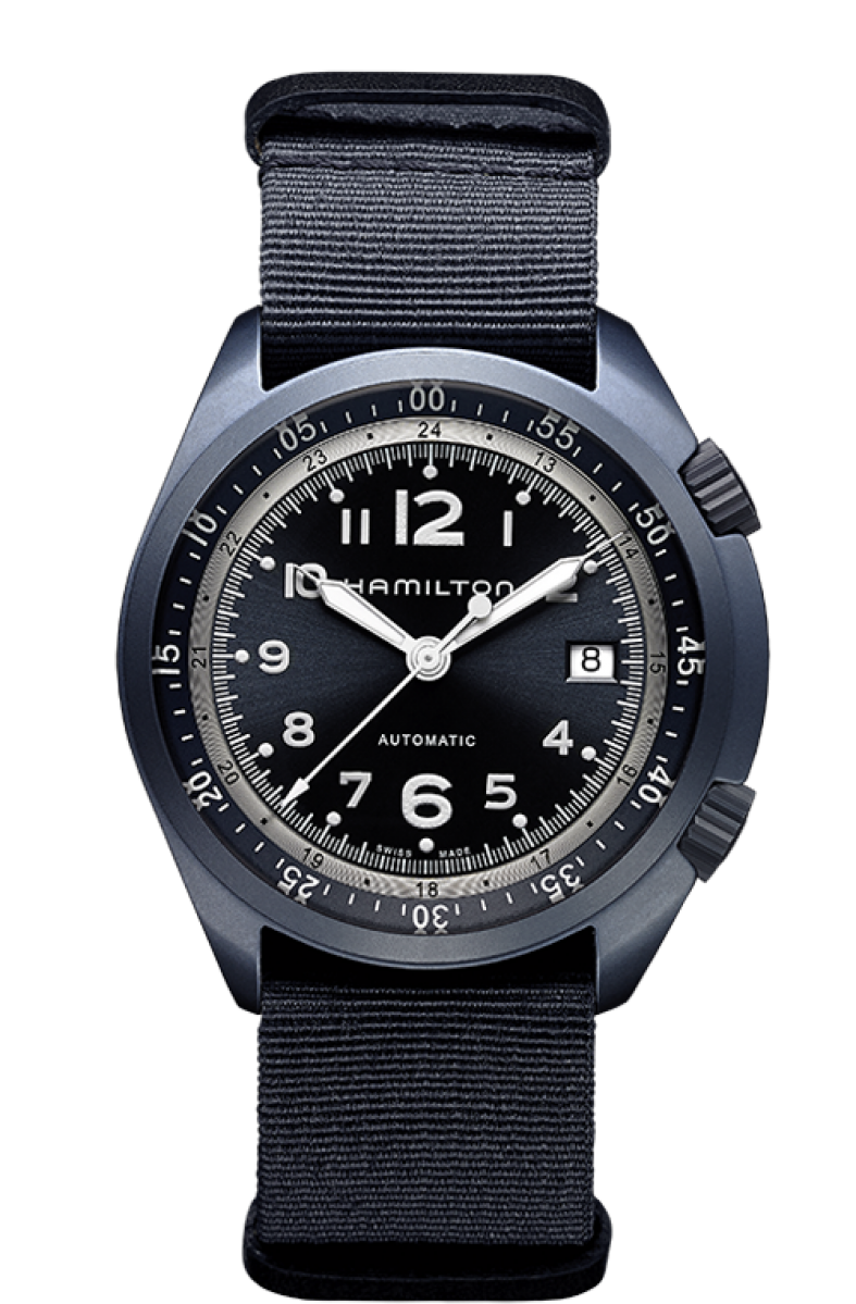 HAMILTON - KHAKI AVIATION PILOT PIONEER ALUMINIUM - H80.495.845