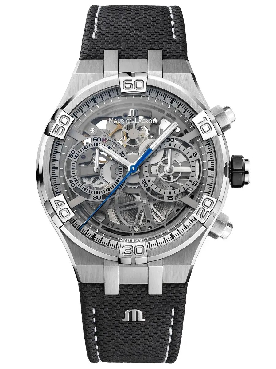 MAURICE LACROIX - AIKON Chronograph Skeleton - AI6098-SS001-090-1