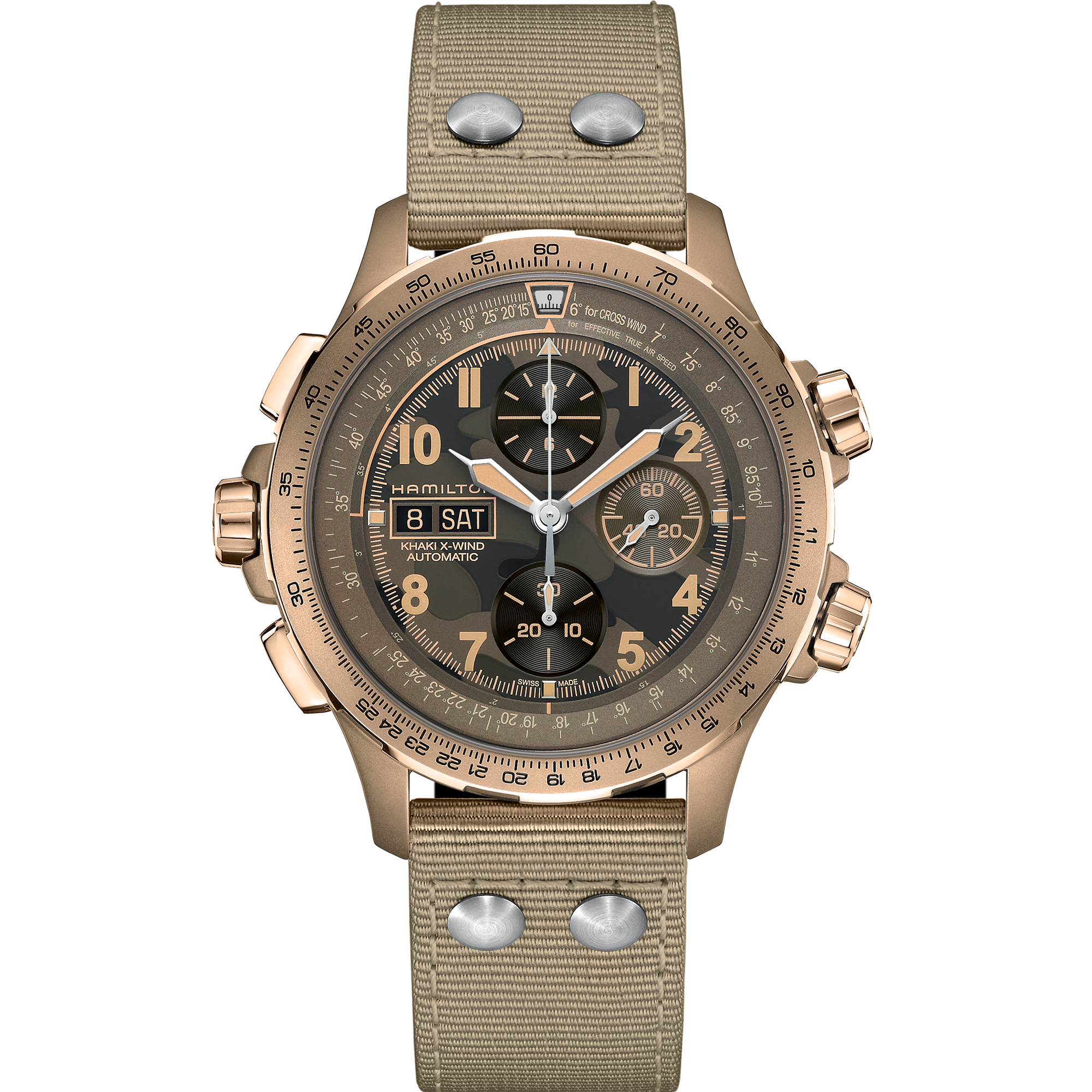 HAMILTON - KHAKI AVIATION X-WIND AUTO CHRONO - H77.916.920
