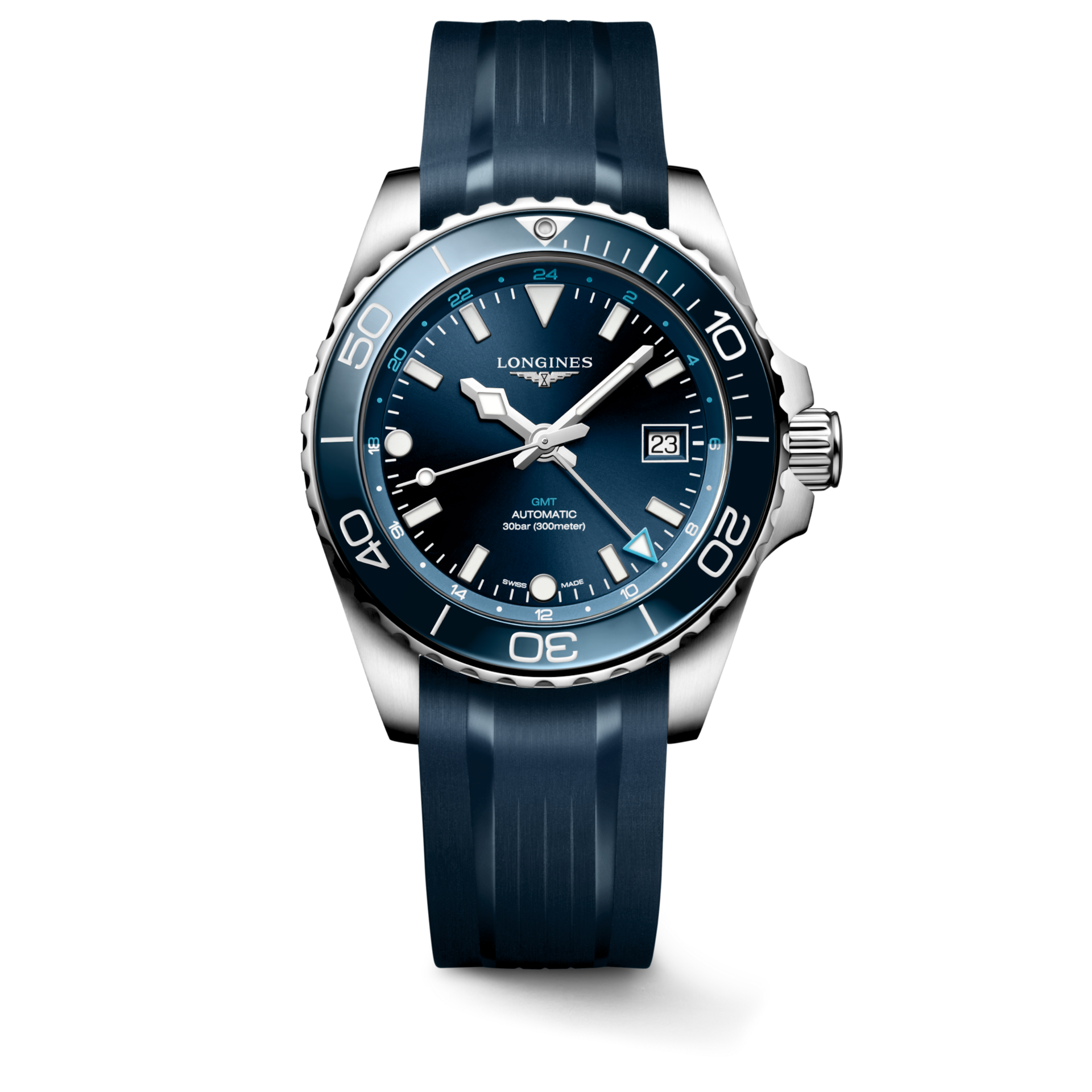 LONGINES - HYDROCONQUEST GMT - L3.790.4.96.9