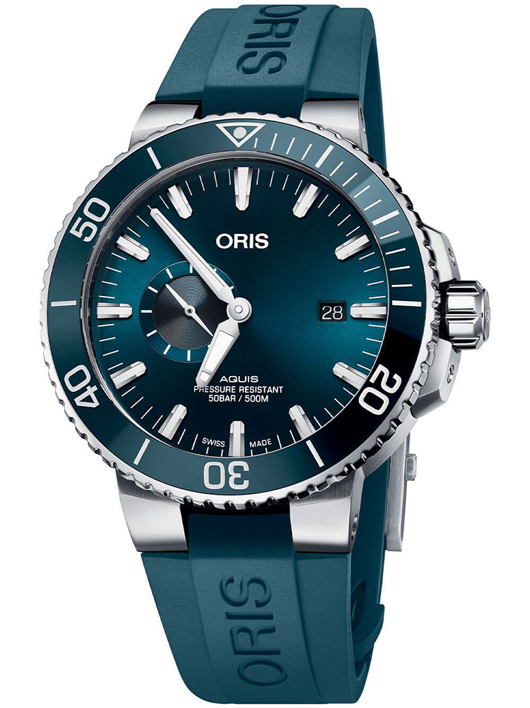 ORIS - Aquis Small Second, Date - 01 743 7733 4155-07 4 24 69EB