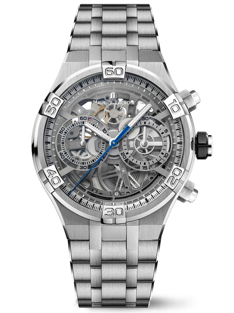 MAURICE LACROIX - AIKON AUTOMATIC CHRONOGRAPH SKELETON - AI6098-SS002-090-1