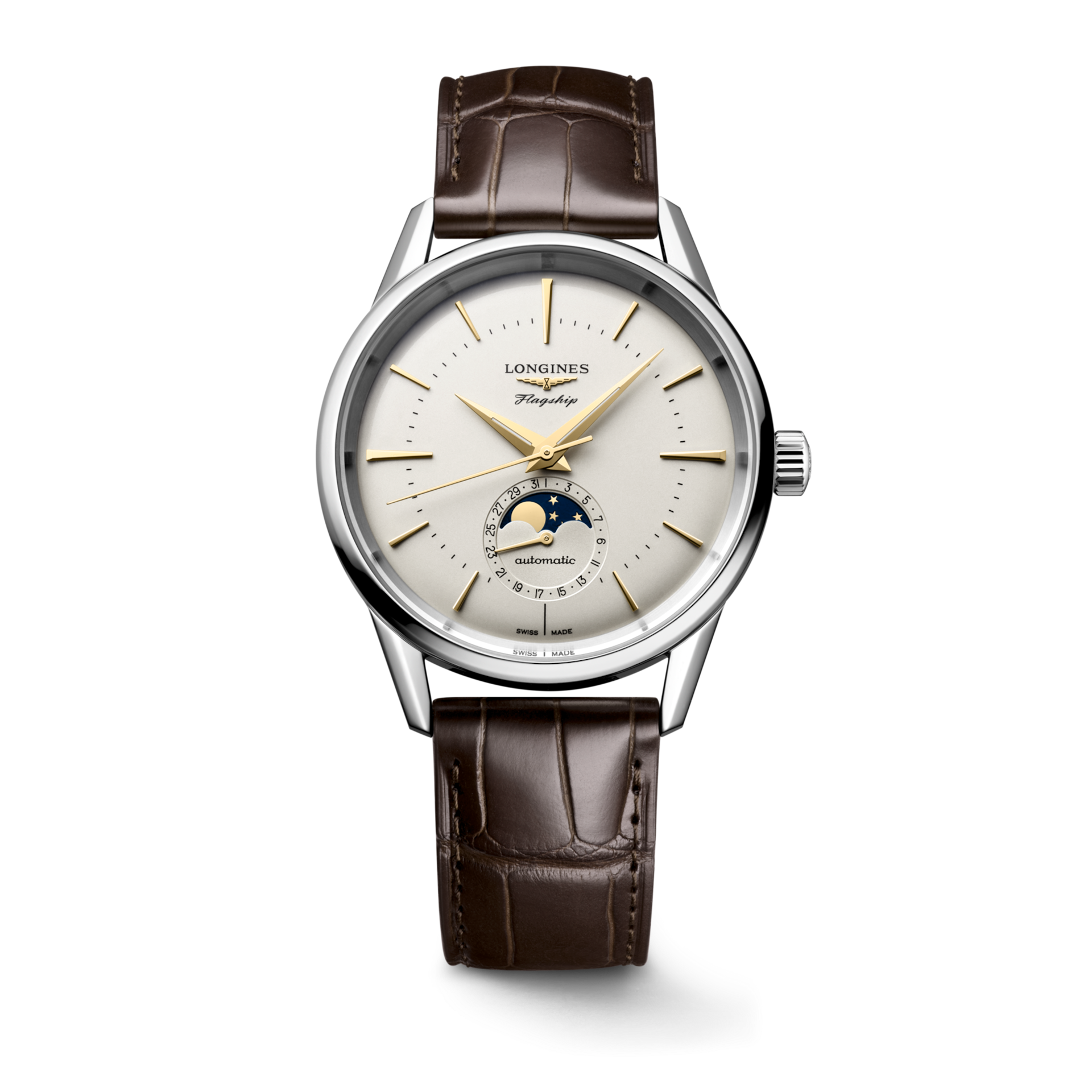 LONGINES - FLAGSHIP HERITAGE MOONPHASE - L4.815.4.78.2