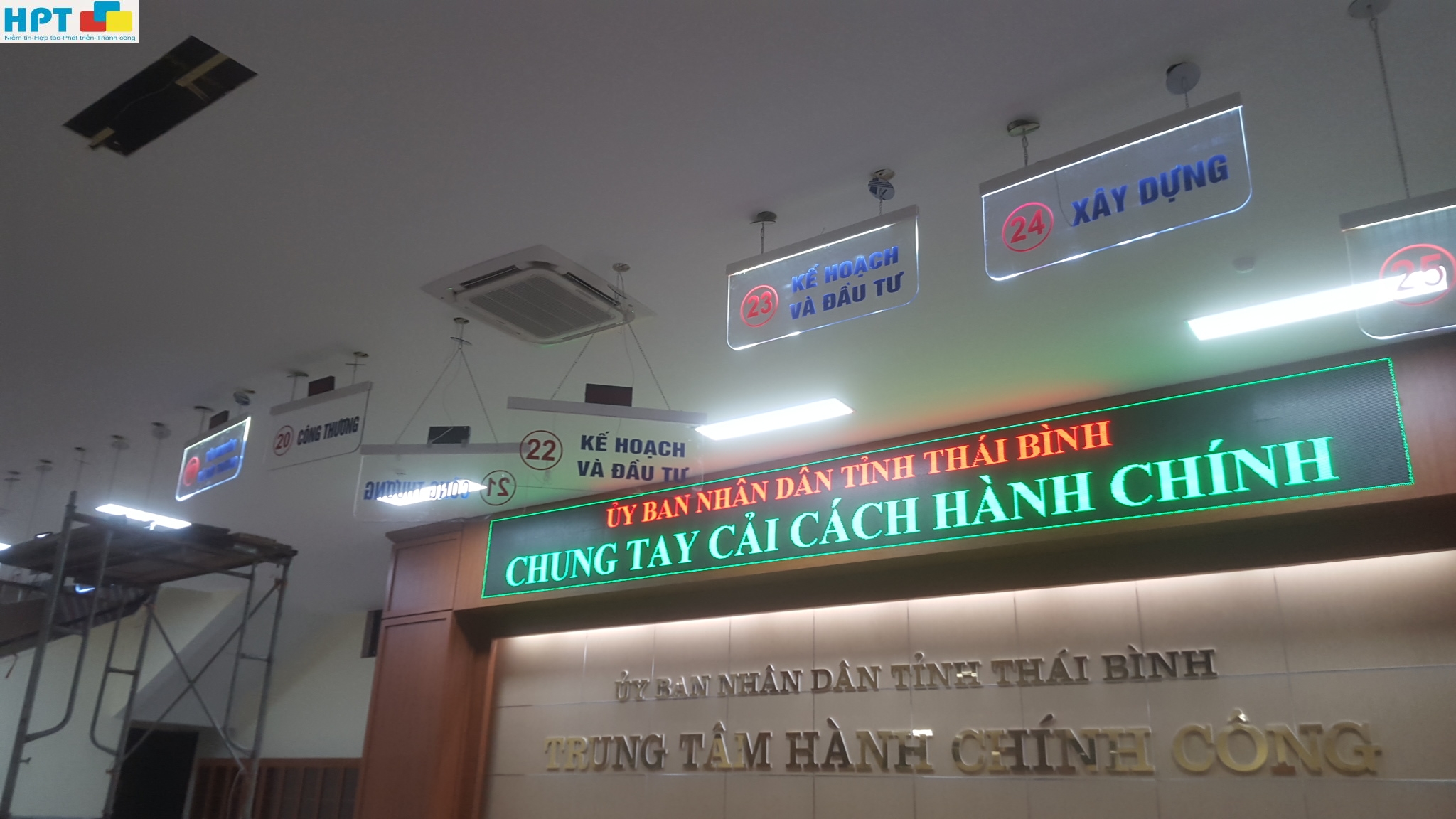 Lắp đặt thiết bị trung tâm phục vụ hành chính công Thái Bình