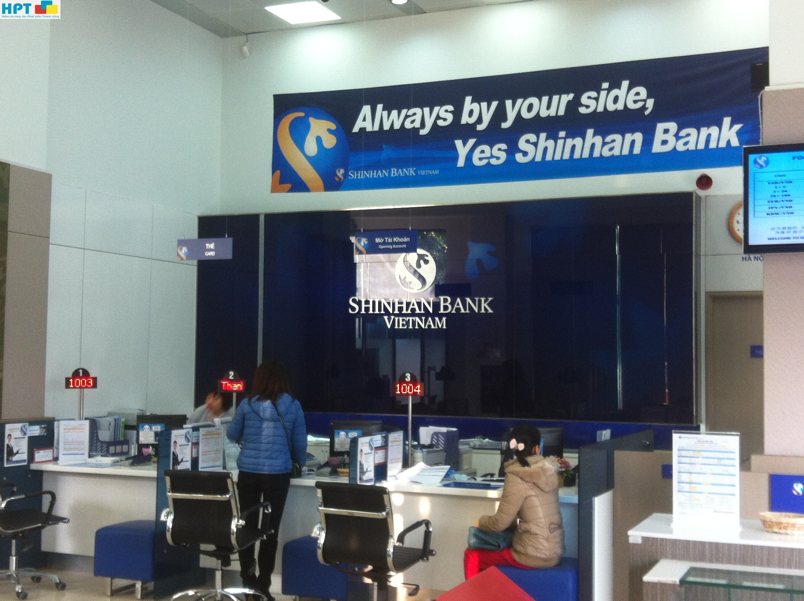 Hệ thống xếp hàng tự động cho Shinhanbank -Hàn Quốc