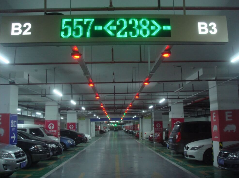 bảng báo trống bãi đỗ xe trong nhà