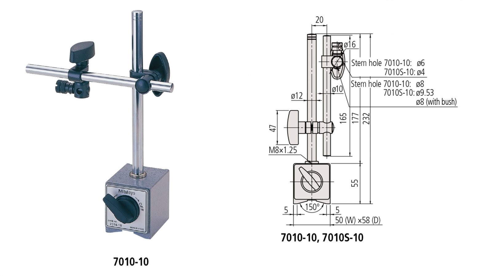  từ gắn đồng hồ so 7010S-10 Mitutoyo