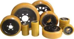 Bánh xe nâng điện PU, cao su --- Bánh lái, bánh tải, bánh thăng bằng