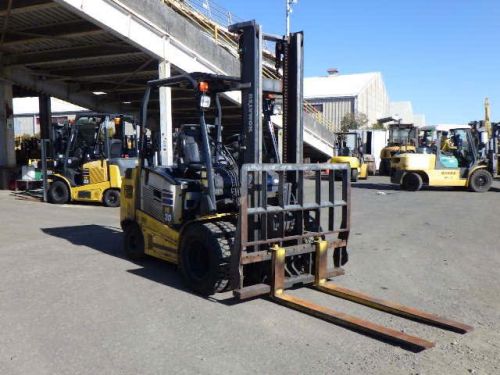 Xe nâng điện cũ ngồi lái 3.0T, KOMATSU FE30-1, hàng đã qua sử dụng (Nhật Bản),sản xuất năm 2019