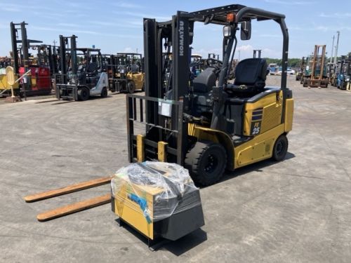 Xe nâng điện cũ ngồi lái 2.5T, KOMATSU FE25-1, hàng đã qua sử dụng (Nhật Bản),sản xuất năm 2020,mã xe TV.E297