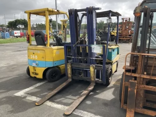 Xe Nâng Điện cũ ngồi lái 2.5T, Komatsu FB25EX-5 hàng Nhật Bãi chưa qua sử dụng tại Việt Nam,sản xuất năm 1997
