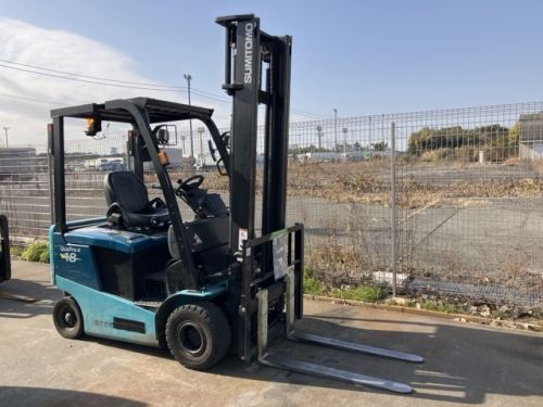 Xe nâng điện cũ ngồi lái 1,8T SUMITOMO 41FB18PXIII, hàng đã qua sử dụng (Nhật Bản),sản xuất năm 2021,mã xe TV.E416