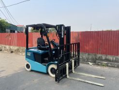 Xe nâng điện cũ ngồi lái 1,5T SUMITOMO 41FB15PXIII, hàng đã qua sử dụng (Nhật Bản) sản xuất 2021 mã TV.E415