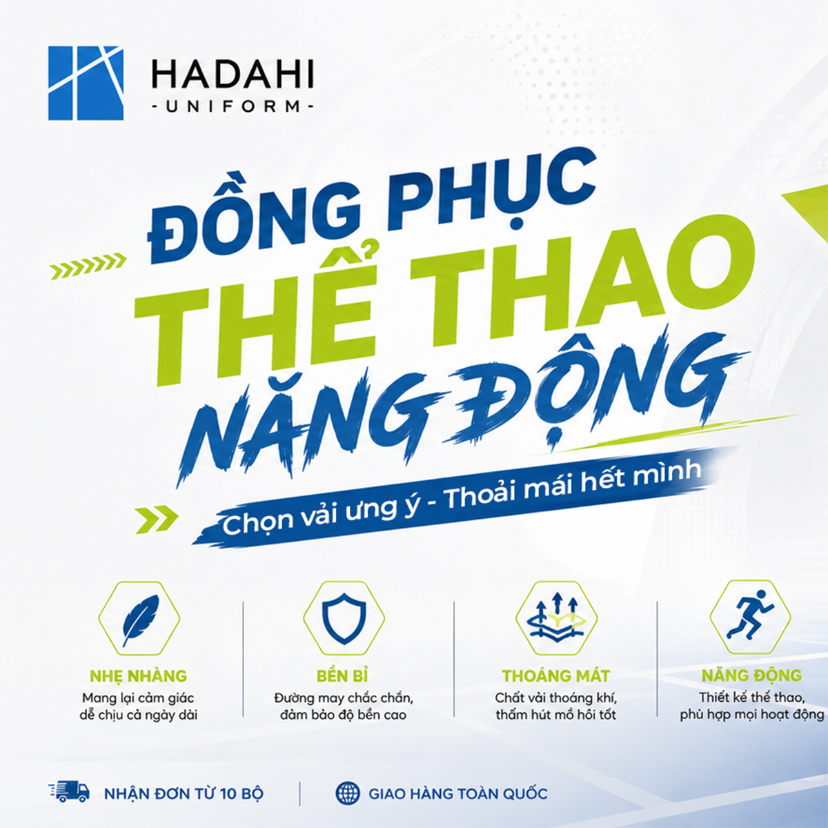 Đồng Phục Thể Thao Năng Động Tại Hadahi, Mẫu Áo Polo Đồng Phục
