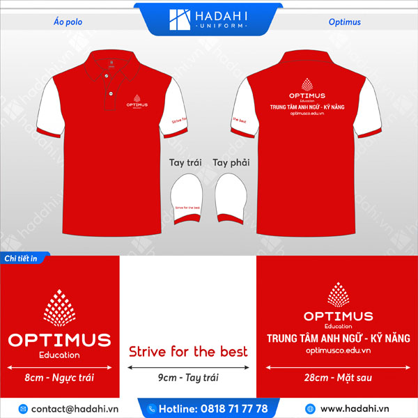 Hỗ trợ thiết kế đồng phục riêng theo yêu cầu của bạn