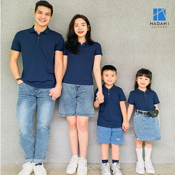 Áo đồng phục gia đình cổ bẻ - polo 