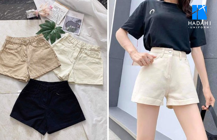 Áo phông công ty mix với quần short