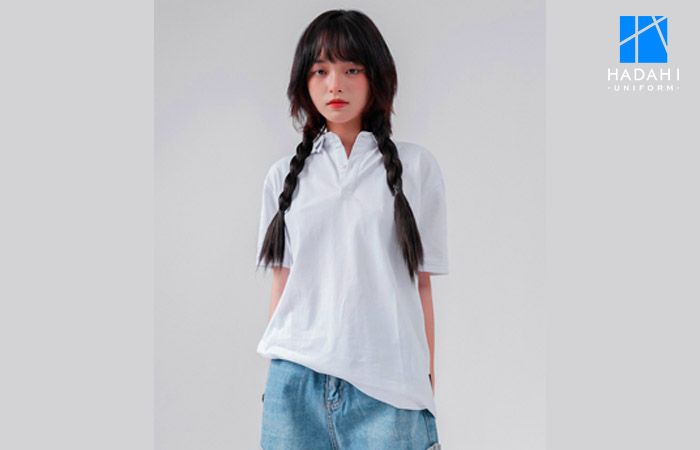 Kết hợp áo polo với quần short jean