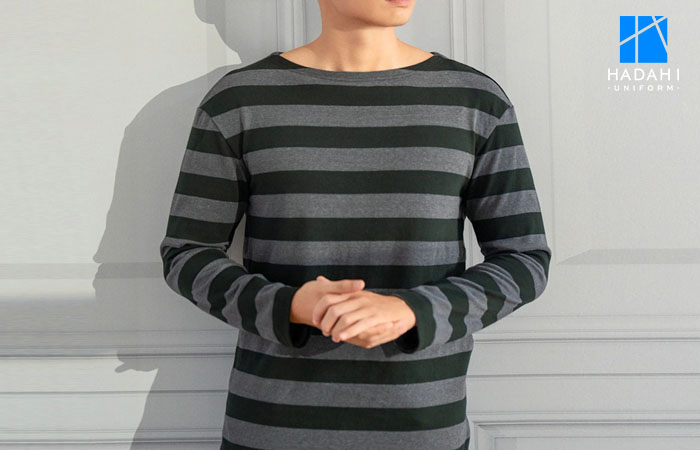 Áo thun cổ tròn cổ điển truyền thống tay dài