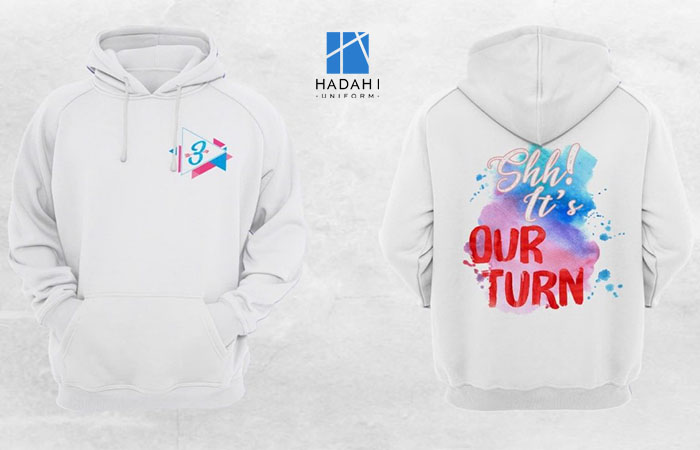 Áo khoác Hoodie màu trắng - Trong sáng, thuần khiết