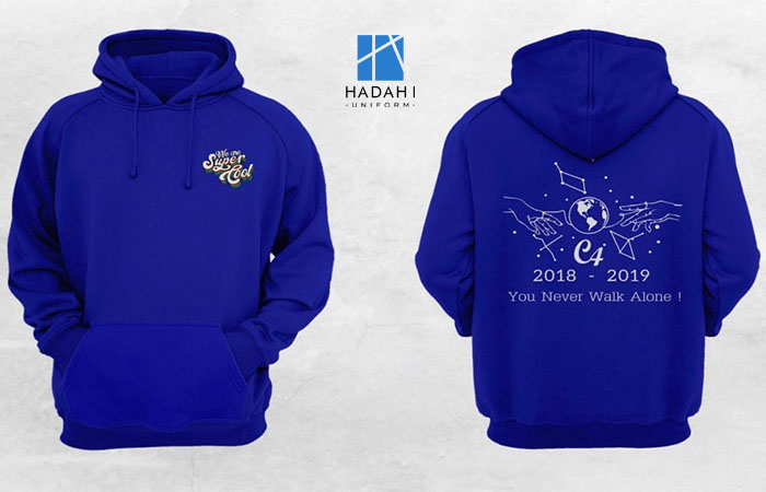 Áo khoác Hoodie màu xanh - Mãnh liệt, bền bỉ