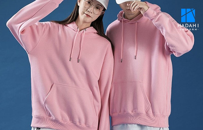 Áo khoác Hoodie màu hồng - Nhẹ nhàng, mộng mơ