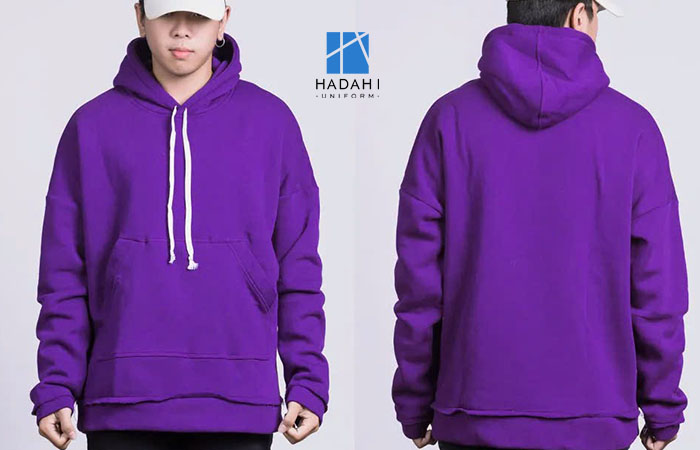 Áo khoác Hoodie màu tím - Trendy