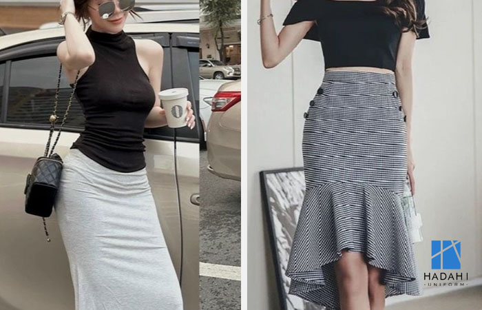 Phối váy đuôi cá