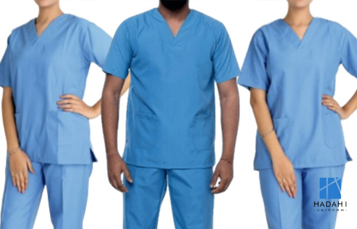 Đối với các mẫu đồng phục y tế màu xanh