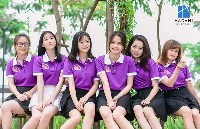 Áo đồng phục lớp màu tím
