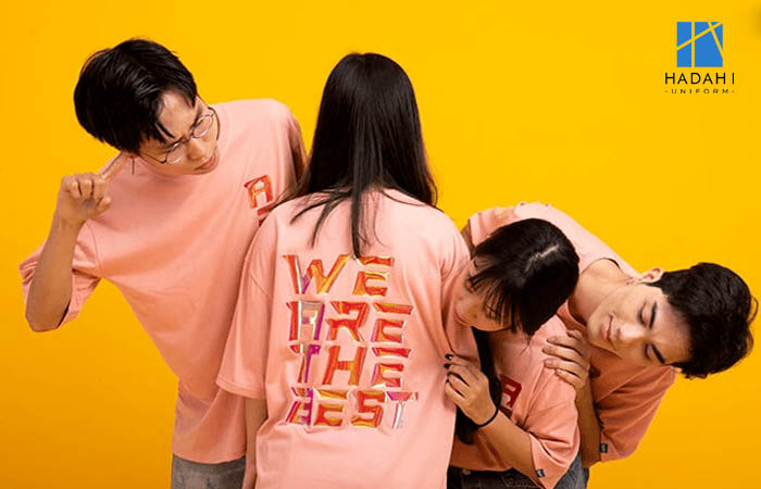 Áo đồng phục lớp màu hồng