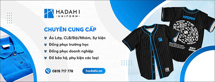 Dịch vụ may áo lớp bóng chày theo yêu cầu tại Hadahi Uniform