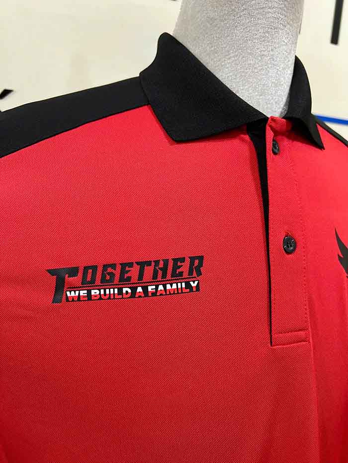 Chất liệu may áo polo đồng phục may phối