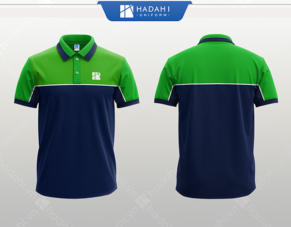 May đồng phục áo polo phối chất lượng