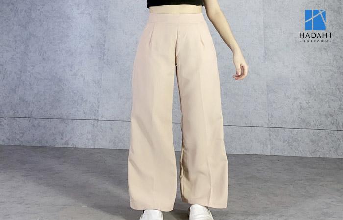 Quần âu nữ công sở ống suông rộng