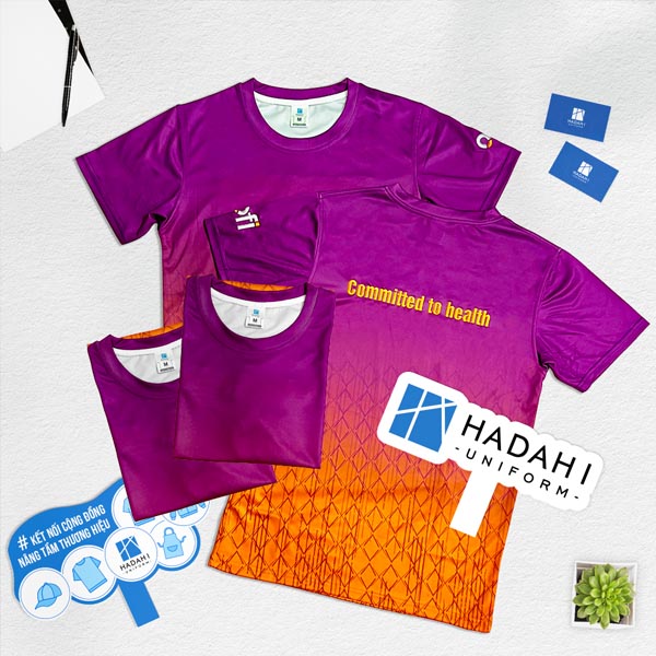 Hadahi cam kết khi nhận may áo thun thể thao đồng phục