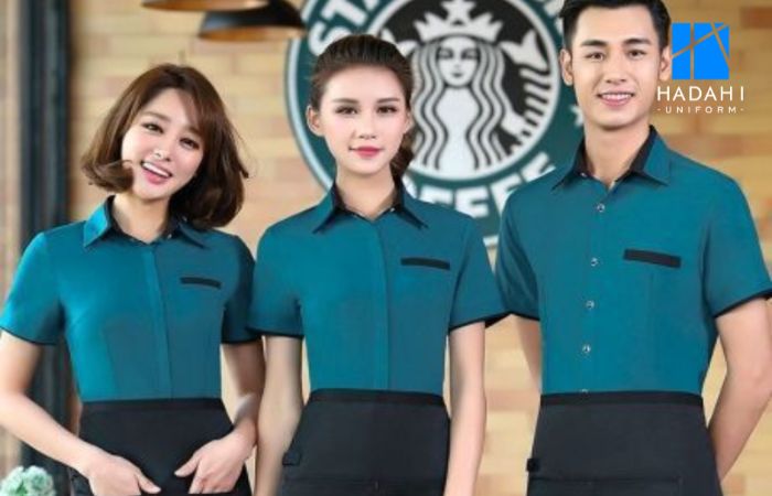 Dịch vụ may áo đồng phục quán cafe tại Hadahi Uniform