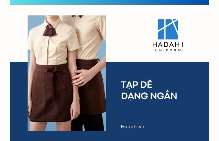 Tạp dề đồng phục dạng ngắn