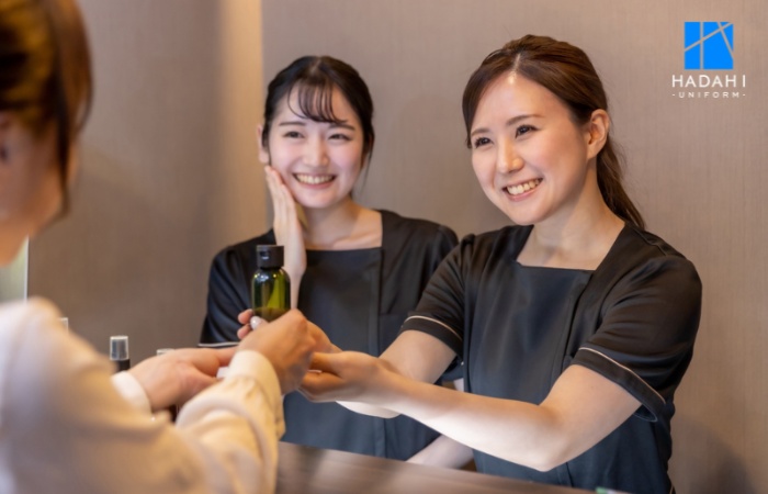 Dịch vụ may áo đồng phục spa tại Hadahi Uniform