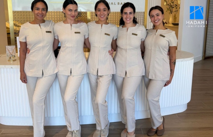 Dịch vụ may áo đồng phục spa tại Thiên Nguyên Uniform
