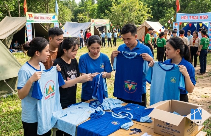 Một số lỗi thường gặp khi đặt may áo đồng phục nhóm hội trại