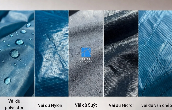 Một số loại vải dù dùng để may áo khoác đồng phục hiện nay
